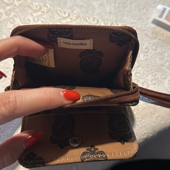 Vera Bradley Brown Nylon small zip-around wallet - Picture 4 of 6